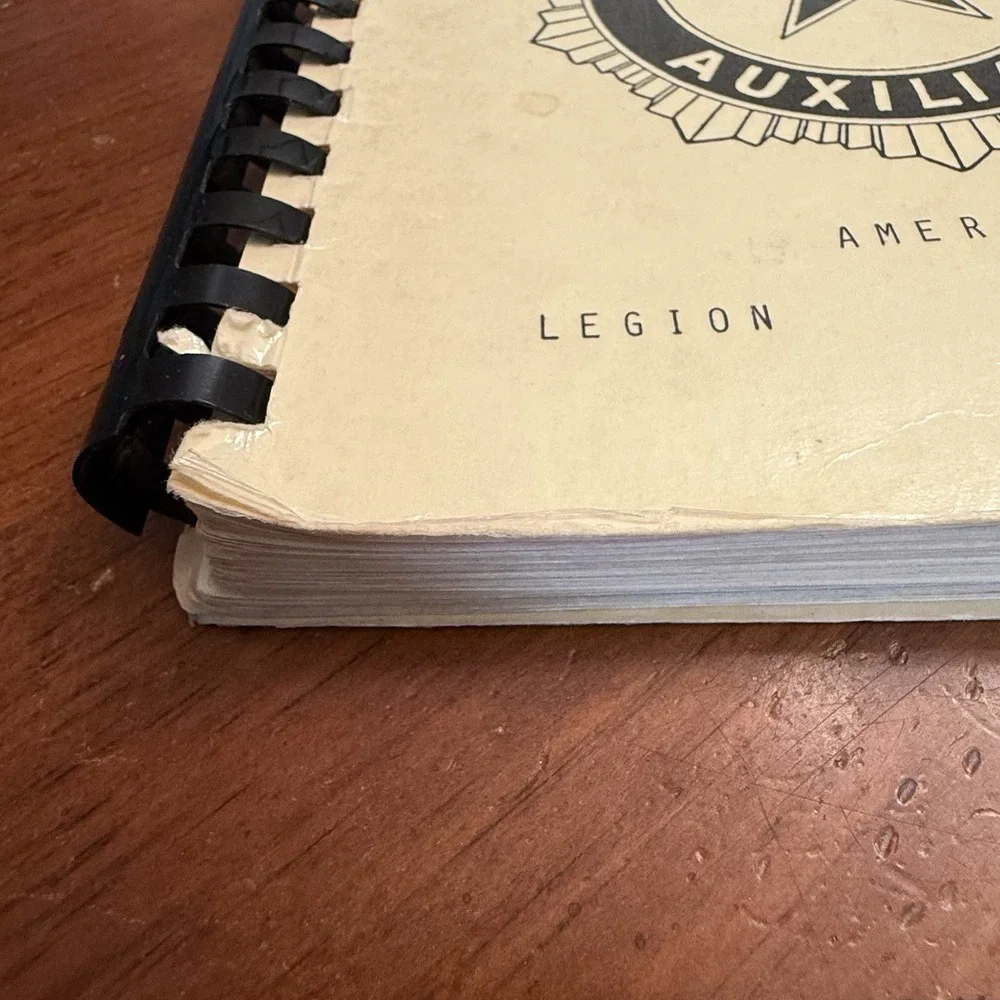 American Legion Auxiliary Cookbook Adair County Iowa Recipes VTG 1981